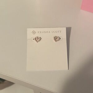 Kendra Scott Rose Gold Heart Earrings